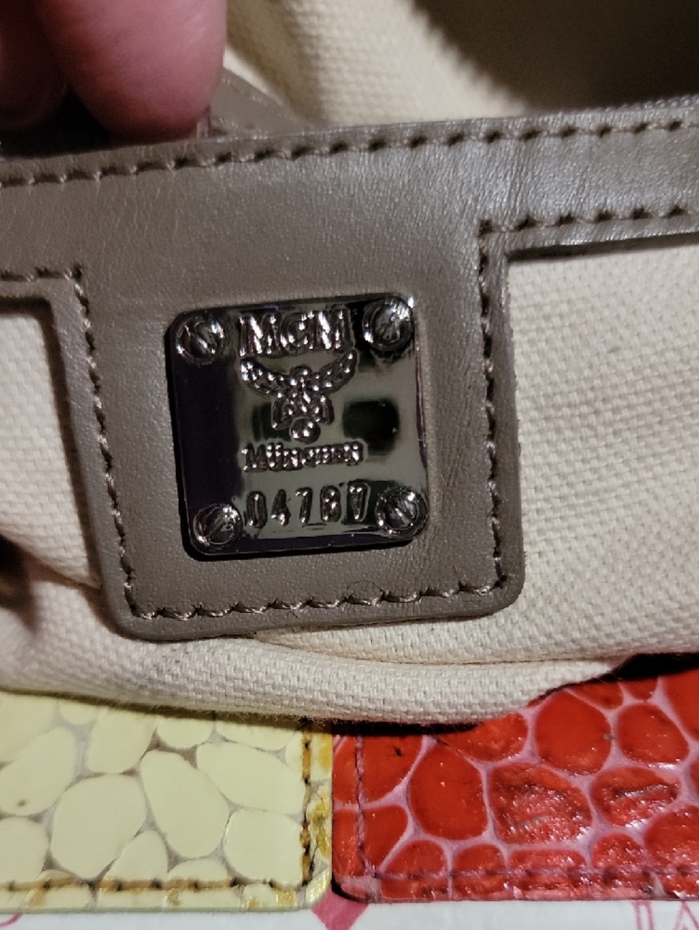 MCM Leather Satchel - Picture 8 of 13